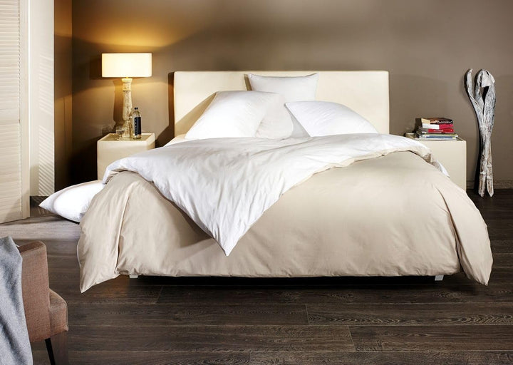 Uni Einfarbig Wende Bettwäsche Mistral Home Edel Perkal 100% Ägyptische Baumwolle, Grösse:240x220cm