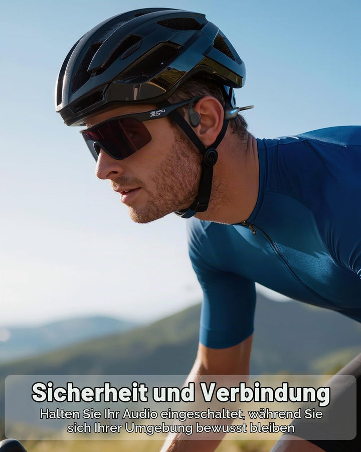 MONODEAL Knochenschall Kopfhörer Schwimmen Bluetooth 6.0 IPX8 Unterwasser 32G MP3 Open-Ear Bone Cond