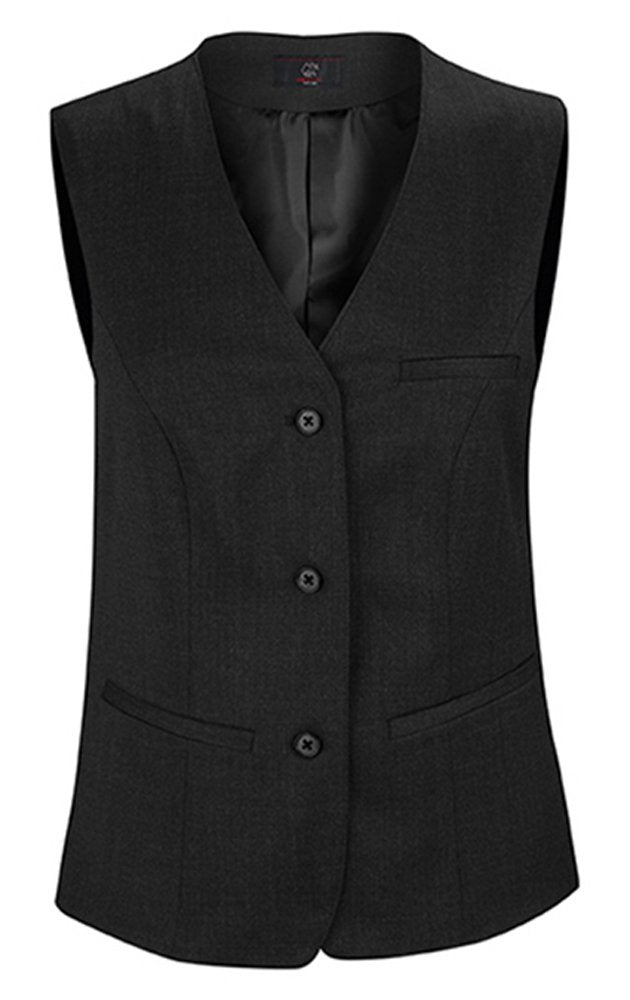 Greiff Grösse 50 Corporate Wear Basic Damen Weste Comfort Fit Schwarz Modell 1249