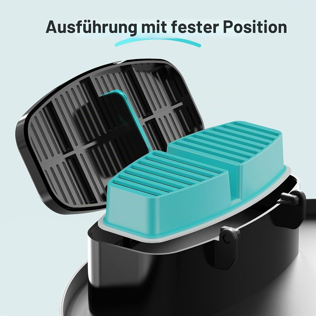 FOFNON 12 Filter für Katzenbrunnen, 6 Stück Filter + 6 Stück Schaumstofffilter für Katzentrinkbrunne