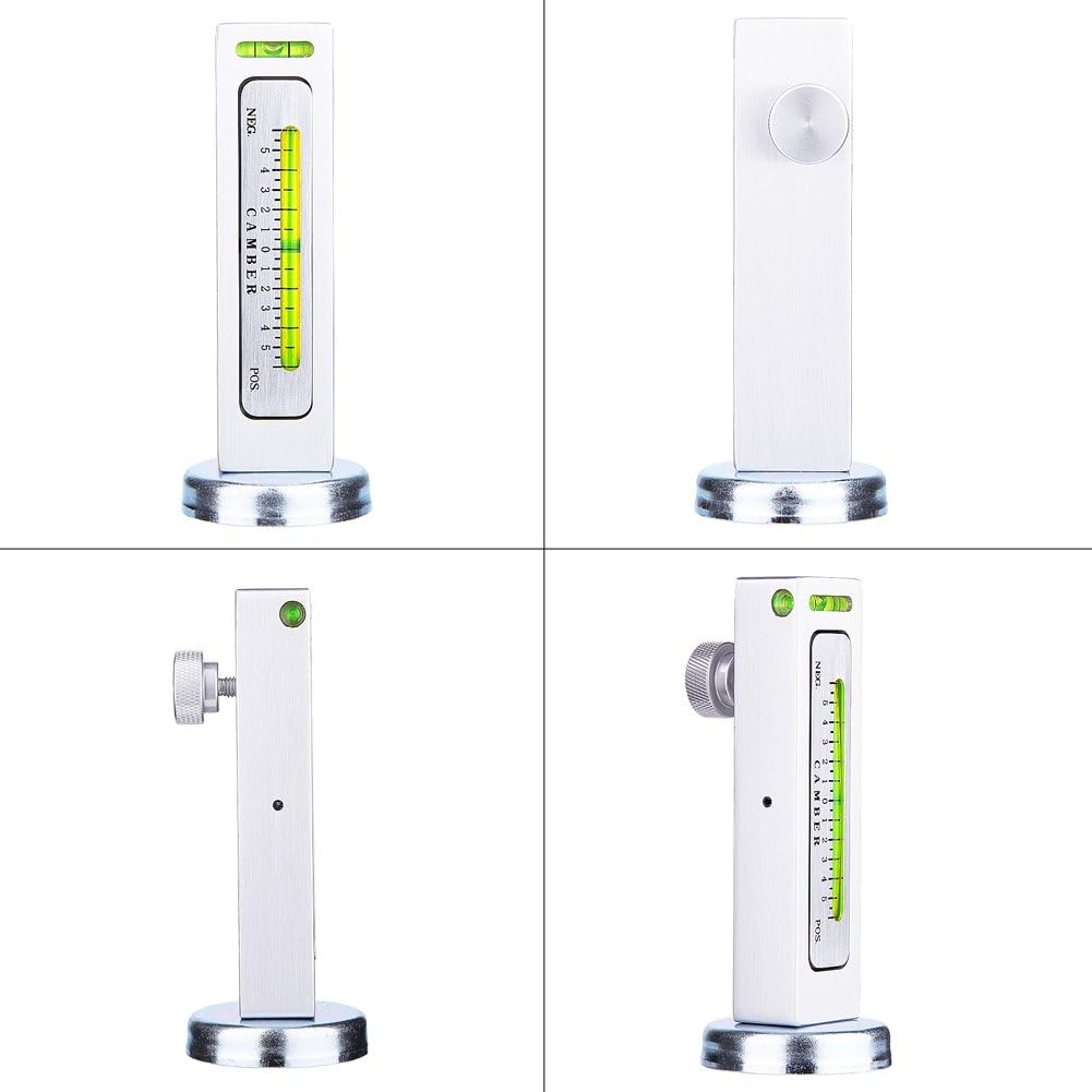 Qiilu Universal verstellbare Auto Magnetlehre Werkzeug LKW Sturz Rotor Strebe Rad Naben Ausrichtung
