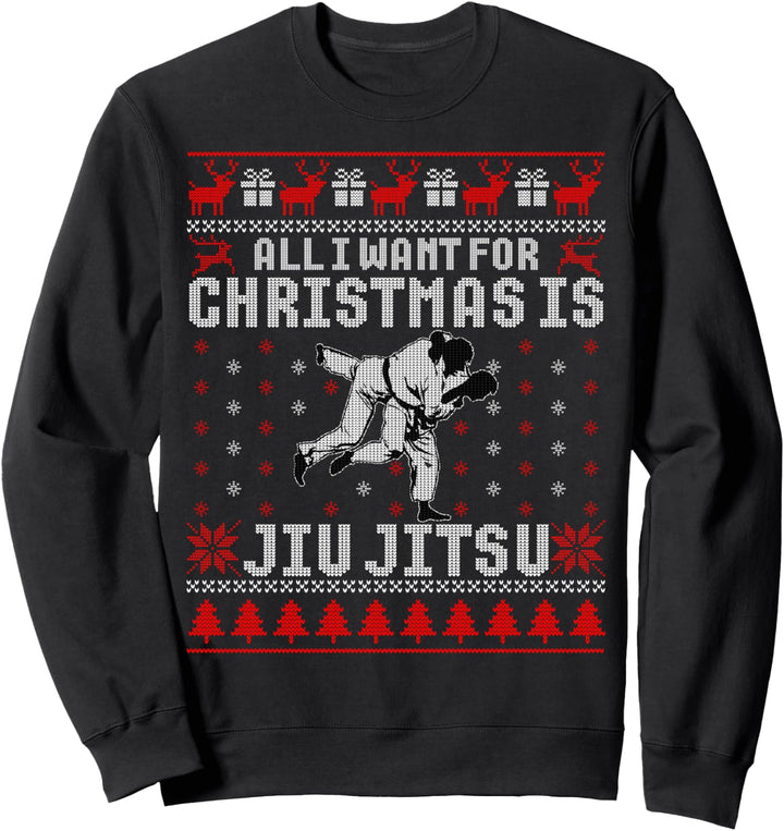 Jiu Jitsu MMA BJJ Lustiger Weihnachtspullover Sweatshirt