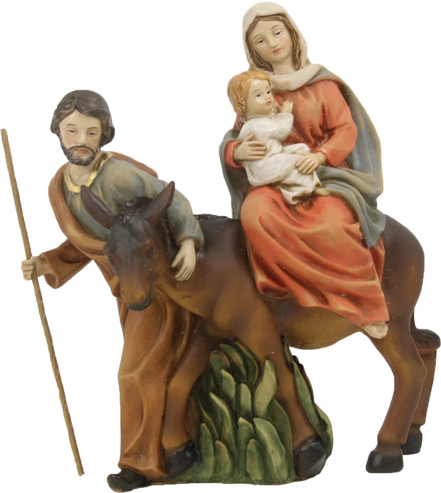 Krippenfigur Hlg. Familie auf der Flucht 6,2 cm