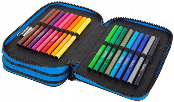 CoolPack XXL Federtasche Federmappe 3-Fach Schulstiftetui, dreifaches Federmäppchen, Federmäppchen f
