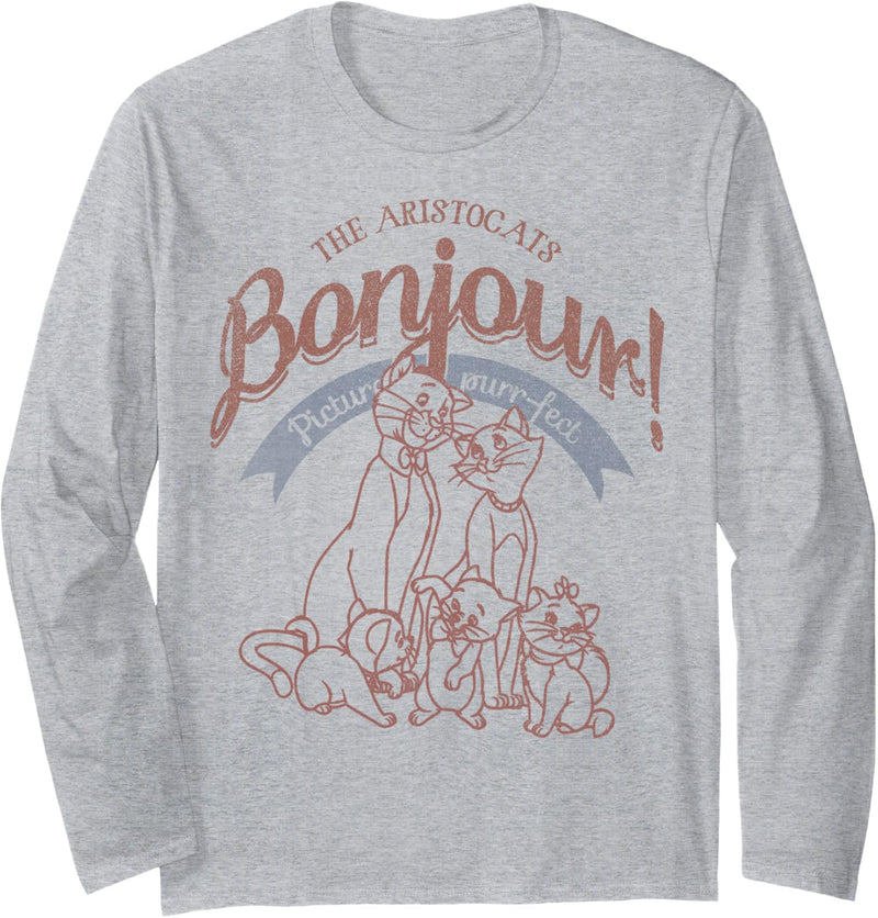 Disney The Aristocats Bonjour Picture Purr-fect Langarmshirt