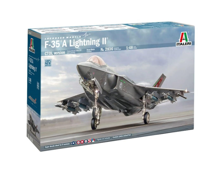 Italeri 2836 1:48 F-35A Lightning II (Beast Mode) - Modellbau, Bausatz, Standmodellbau, Basteln, Hob