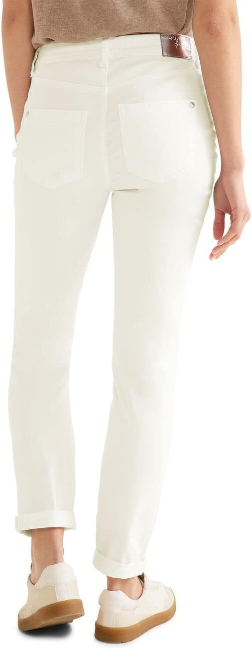 Street One Damen Jeanshose 28W / 28L Ecru Washed, 28W / 28L Ecru Washed