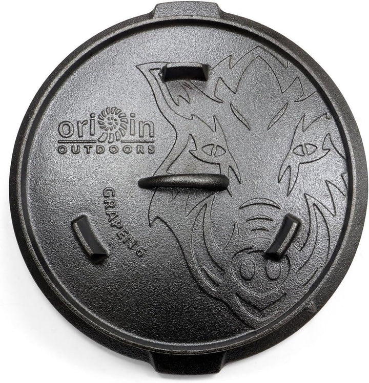 Origin Outdoors 179662 Grapen Feuertopf, Aluminium, Silber