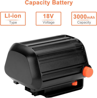 Shentec 18V 3000mAh Li-Ion Ersatzakku für Gardena Akku-Trimmer EasyCut Li-18/23 R (9823-20) Akku-Ras