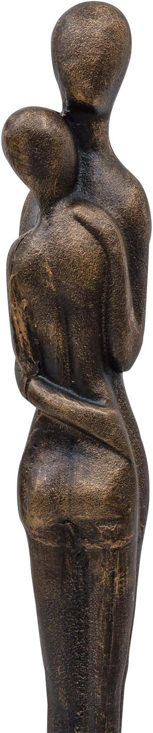 Skulptur Statue Figur Liebespaar Liebe Paar Hochzeit Eisen Garten 94cm