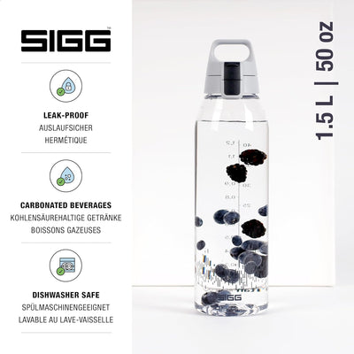 SIGG - Tritan Renew Trinkflasche - Total Clear ONE - Für Kohlensäurehaltige Getränke Geeignet - Spül