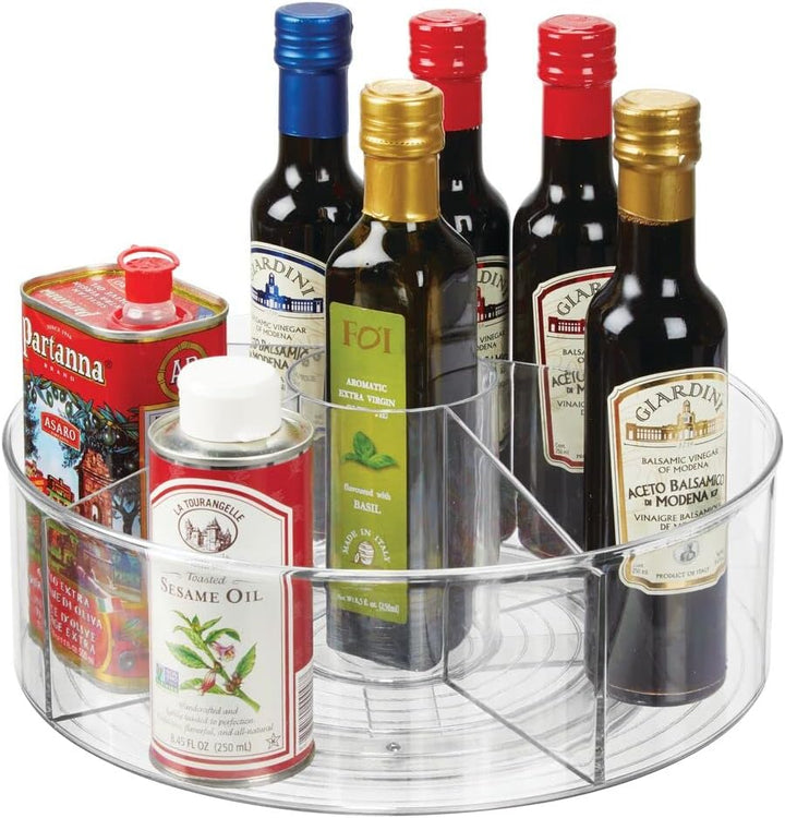 mDesign 2er-Set Drehteller für die Küchentheke, den Vorratsschrank oder Kühlschrank – Lazy Susan mit