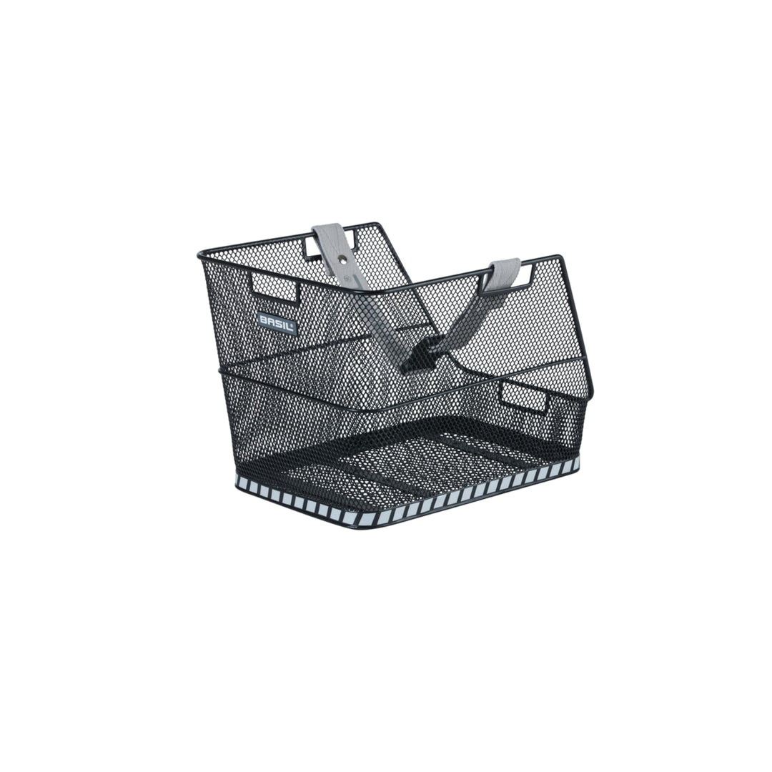 Basil Fahrradkorb Class Black, 38 x 31 x 27 cm Single, Single