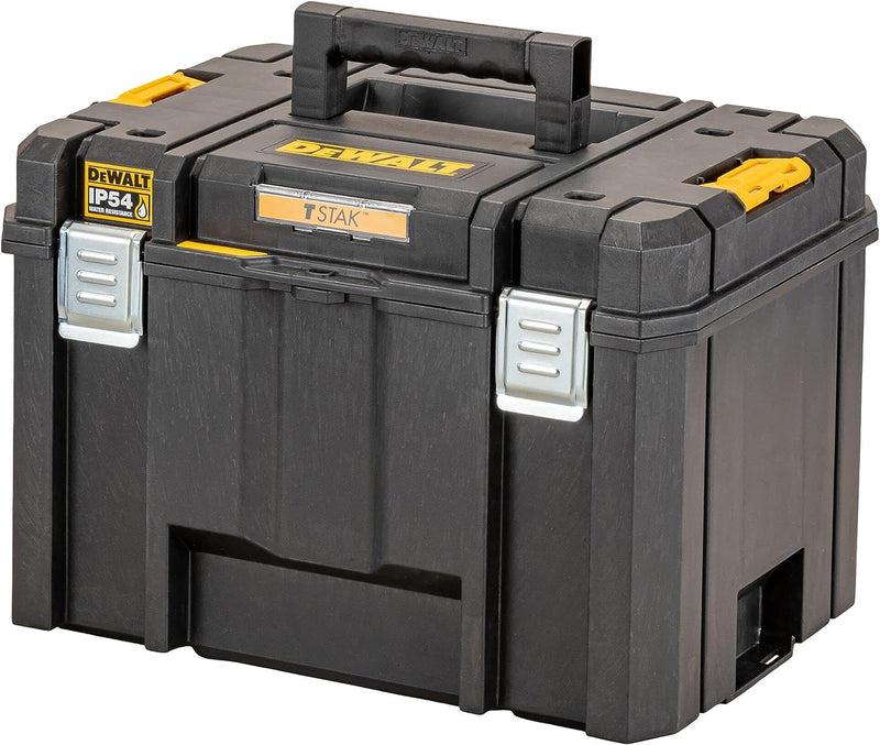 DEWALT TSTAK Tiefe Werkzeugbox VI, DWST83346-1 (44l Volumen, grossvolumige, kombinierbar mit anderen