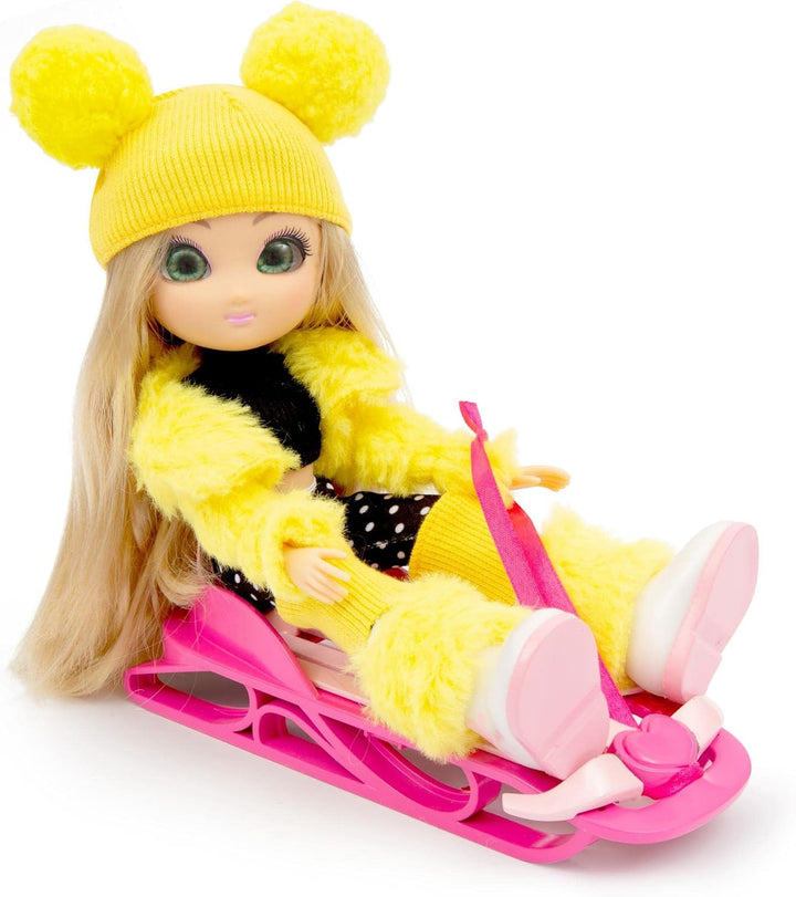 Giochi Preziosi Unique Eyes, Puppe 25 cm – Amy, mit Blick auf die Augen, mit Winterkleidung und Zube