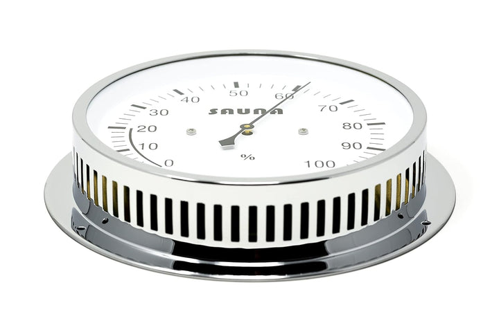 Fischer 4036-47 - synthetisches Sauna-Hygrometer - 155mm Sauna-Luftfeuchtigkeitsmesser aus Messing -