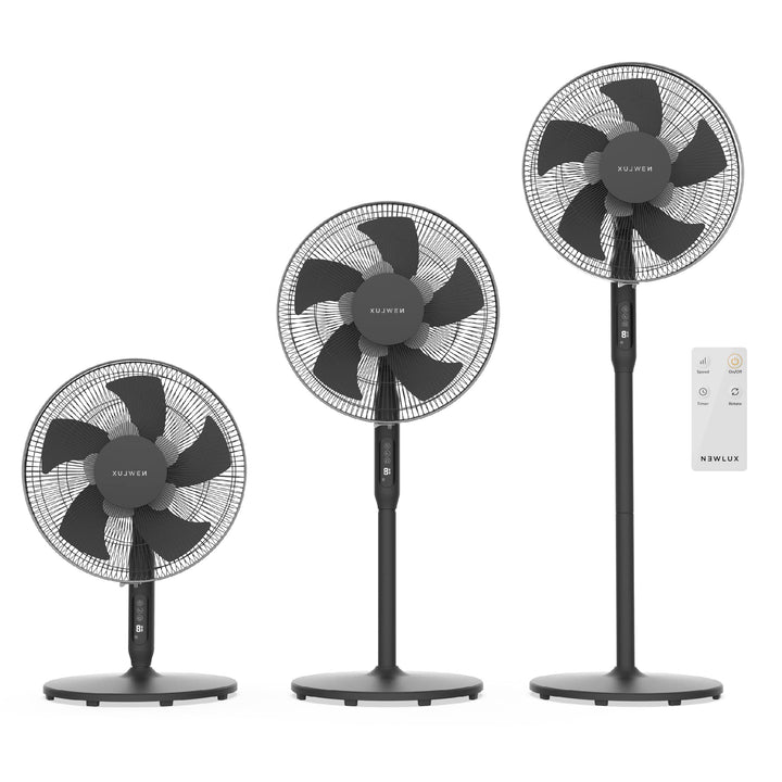 Newlux - Standventilator mit Fernbedienung, 3-in-1 W1050 Smart 10 Flügel, Durchmesser 40 cm, 3 Vel u