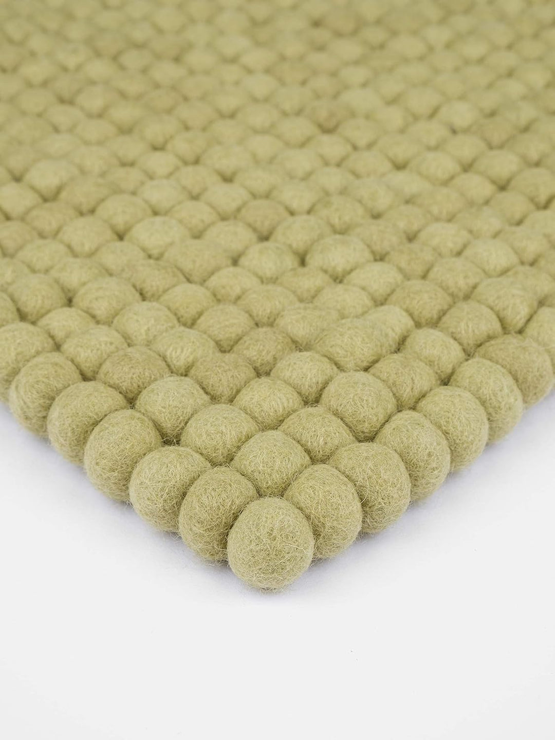 myfelt Filzkugel-Sitzauflage Stuhlauflage - Pitt - quadratisch, 36x36 cm, Hellgrün, Hellgrün