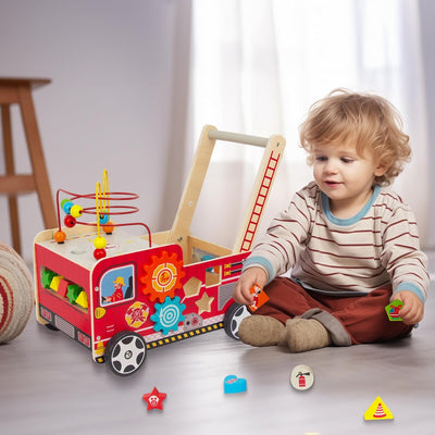 Lauflernwagen Aus Holz Für Kinder Lauflernhilfe Spass Babys, Laufen Lernen, Multifunktion Holzspielz