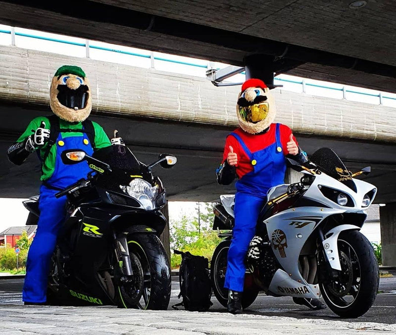 FunnyRiders Stoff-Cover für Motorradhelm - Lustiger Helm-Überzug, toller Hingucker - Zubehör für Mot