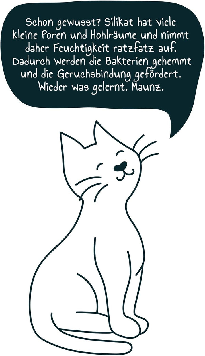 PRIMOX® Katzenstreu mit Babypuder-Duft + 3% Silikat | 380% Saugfähigkeit I Optimale Geruchsbindung |