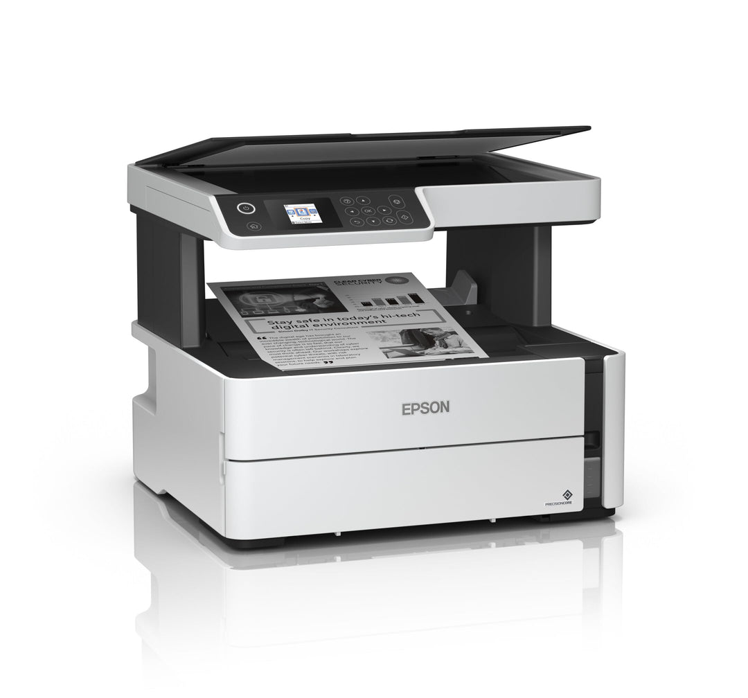 Epson EcoTank ET-M2170 nachfüllbarer 3-in-1-Schwarzweissdrucker (Scanner, Kopierer, DIN A4, Duplex,