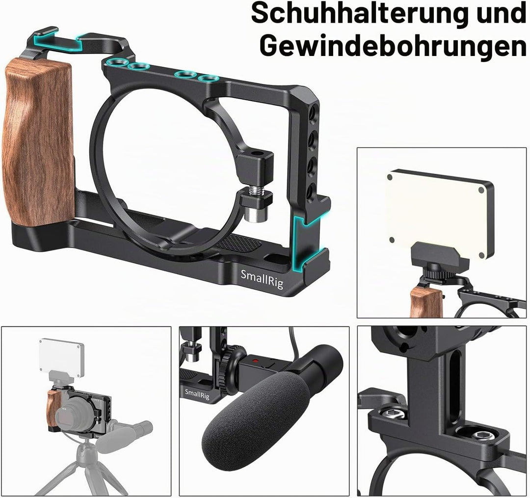 SMALLRIG Cage Käfig für Sony RX100 VII und RX100 VI Kamera - CCS2434