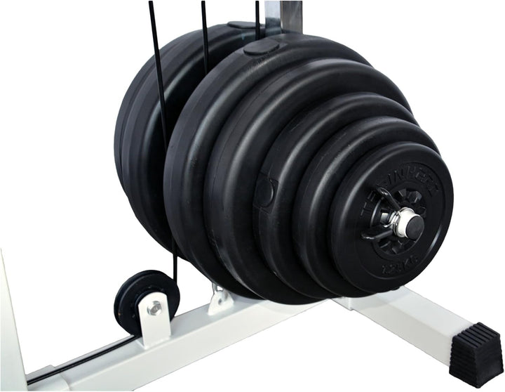 TrainHard Latmaschine Latzugturm Latzugstation Seilzug mit Gewichten 47,5KG