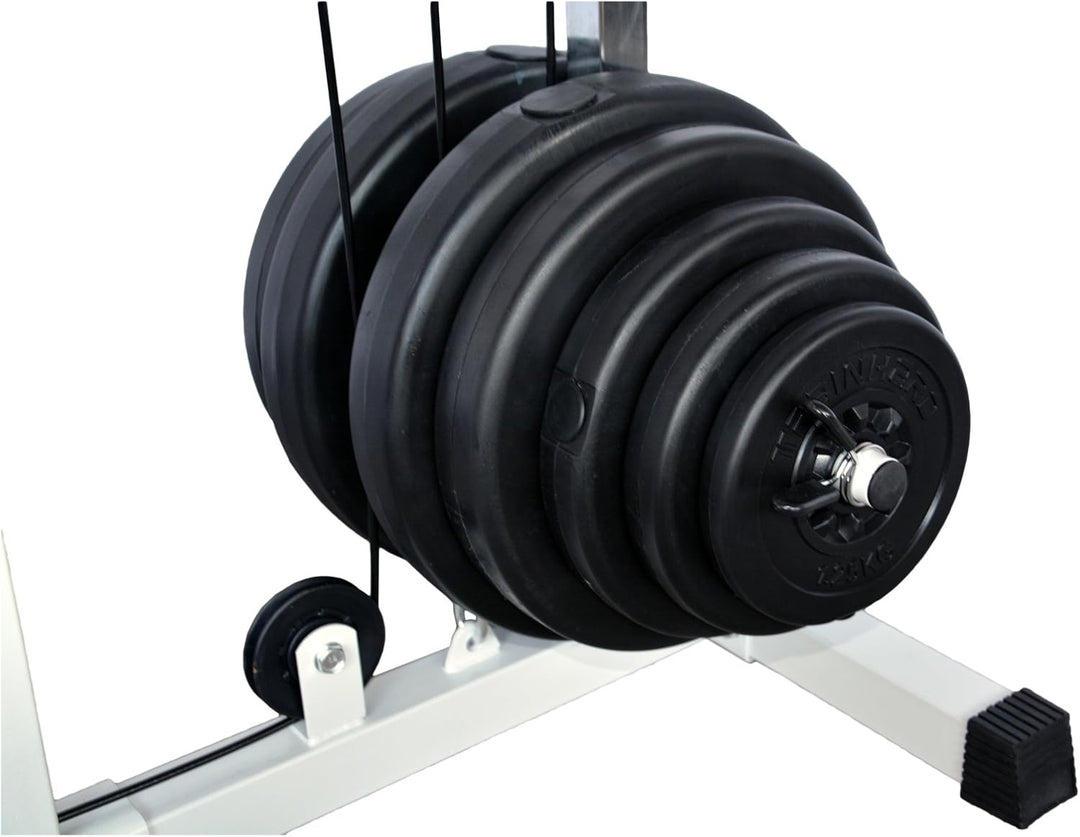 Train Hard Latmaschine Latzugturm Latzugstation Seilzug mit Gewichten 67,5KG