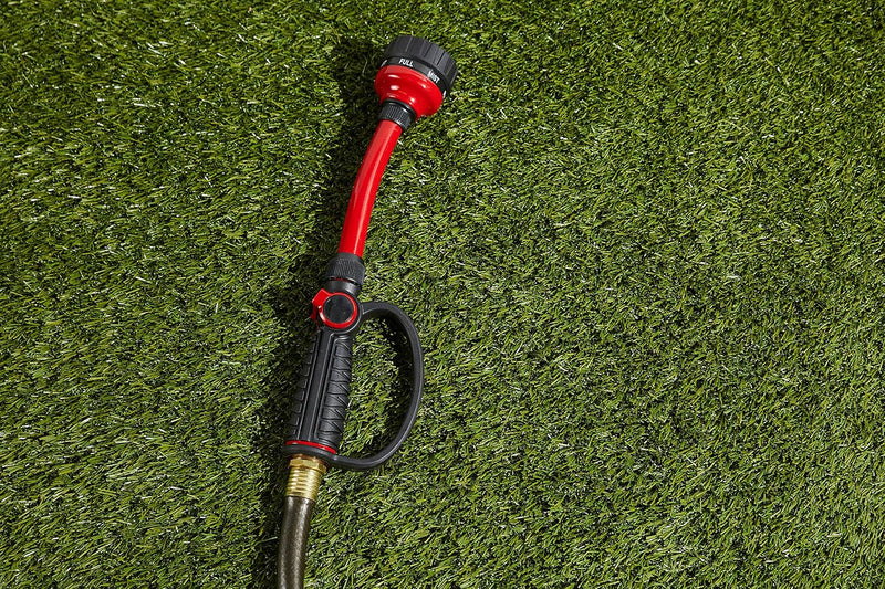 Orbit 58995 Pro Flo Bewässerungsstab mit Daumenkontrolle, 7 Muster, 35,6 cm, Rot, Schwarz Multipatte