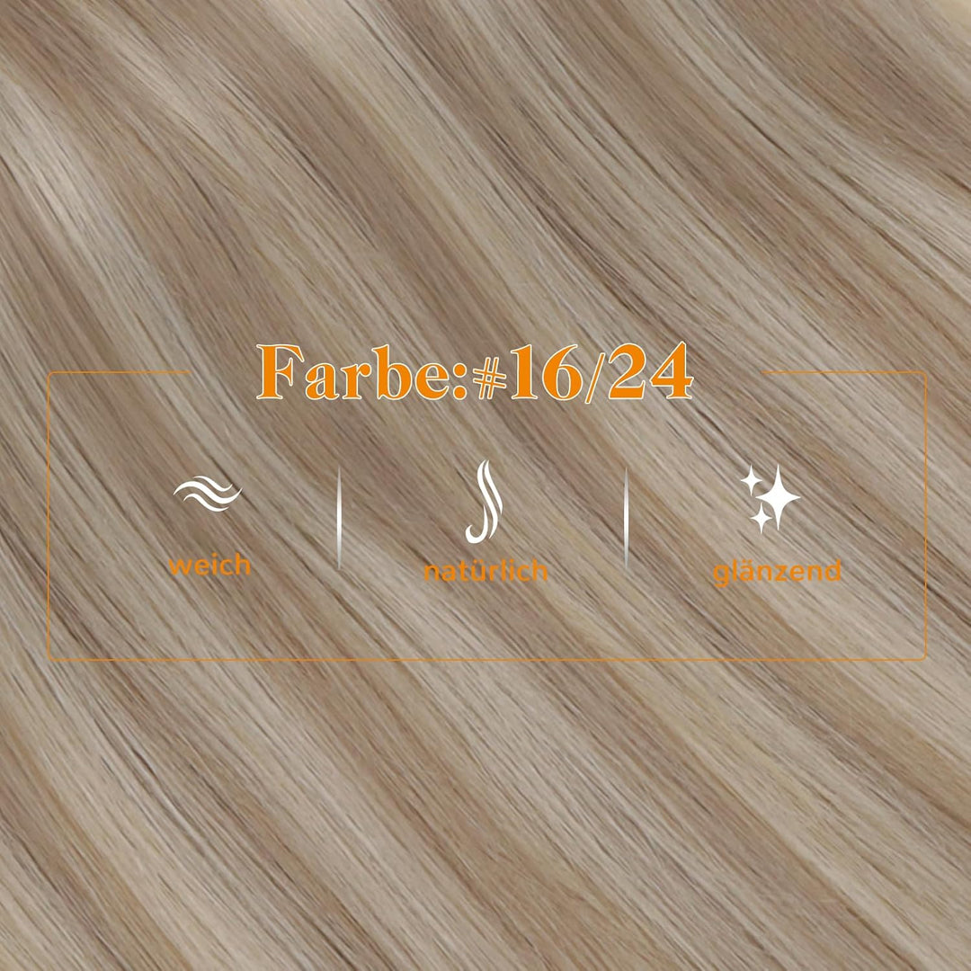Easyouth Zopf Extensions Echthaar Pferdeschwanz Extensions Echthaar Farbe Golden Blonde Mix Mittelbl