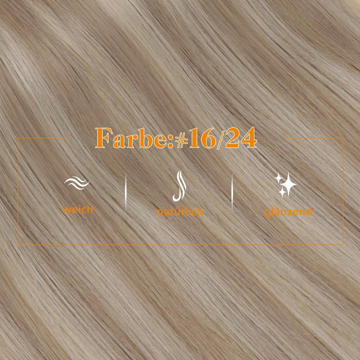 Easyouth Zopf Extensions Echthaar Pferdeschwanz Extensions Echthaar Farbe Golden Blonde Mix Mittelbl