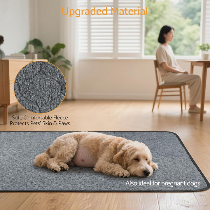 2x Welpenunterlagen Waschbar Haustier 122*122cm Urinunterlage Trainingspads PIPI Matten Für Hunde Wi