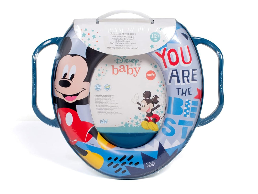 Lulabi Toilettensitz für Kinder mit Griffen – Disney Mickey Mouse, weich und bequem – Kollektion Ico