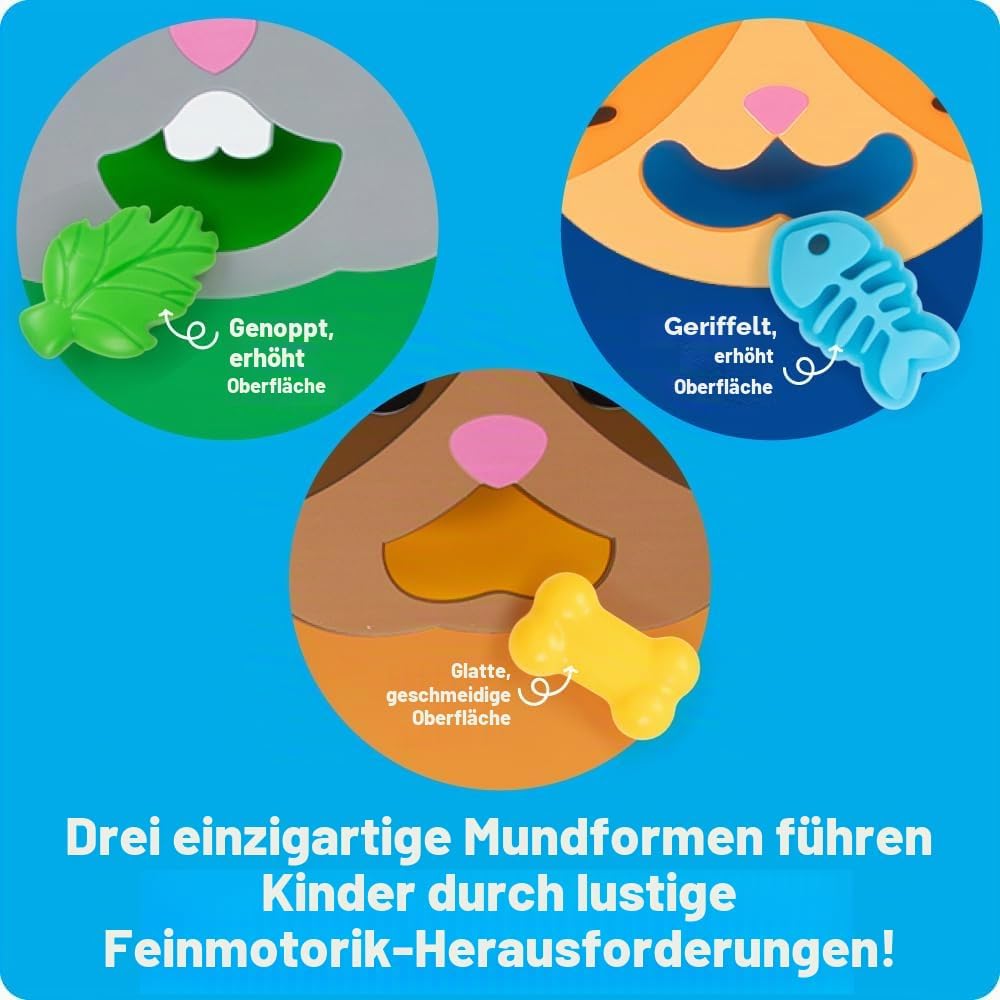 Learning Resources Feinmotorische Tierfütterung, Spielzeug für 3-jährige Jungen und Mädchen, Montess