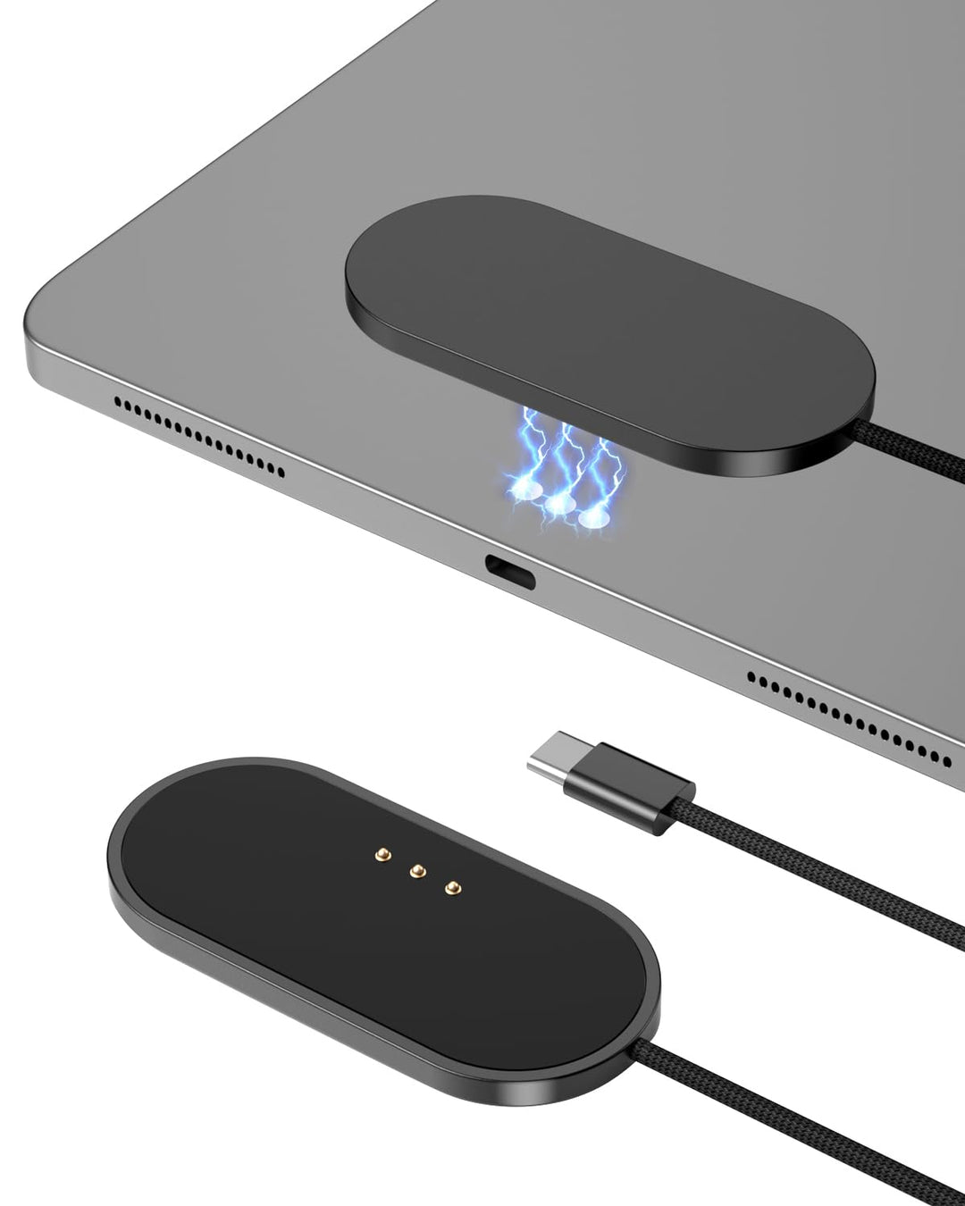 Magnetisches drahtloses Ladegerät für iPad Pro 11inch, 27W Schnelllade Smart Connector Legierung dra