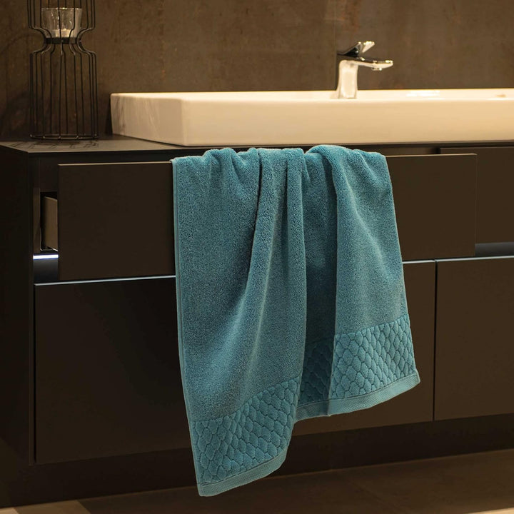 ZWOLTEX Paulo Badematte 50x70 I Badezimmerteppich aus 100% Ägyptischer Baumwolle I Made IN EU I Bath