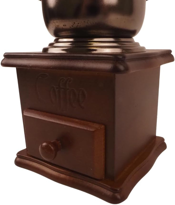 Kaffeemühle Holz manuell Retro Kaffeemühle im rustikalen Stil Handmühle für frischen Kaffee