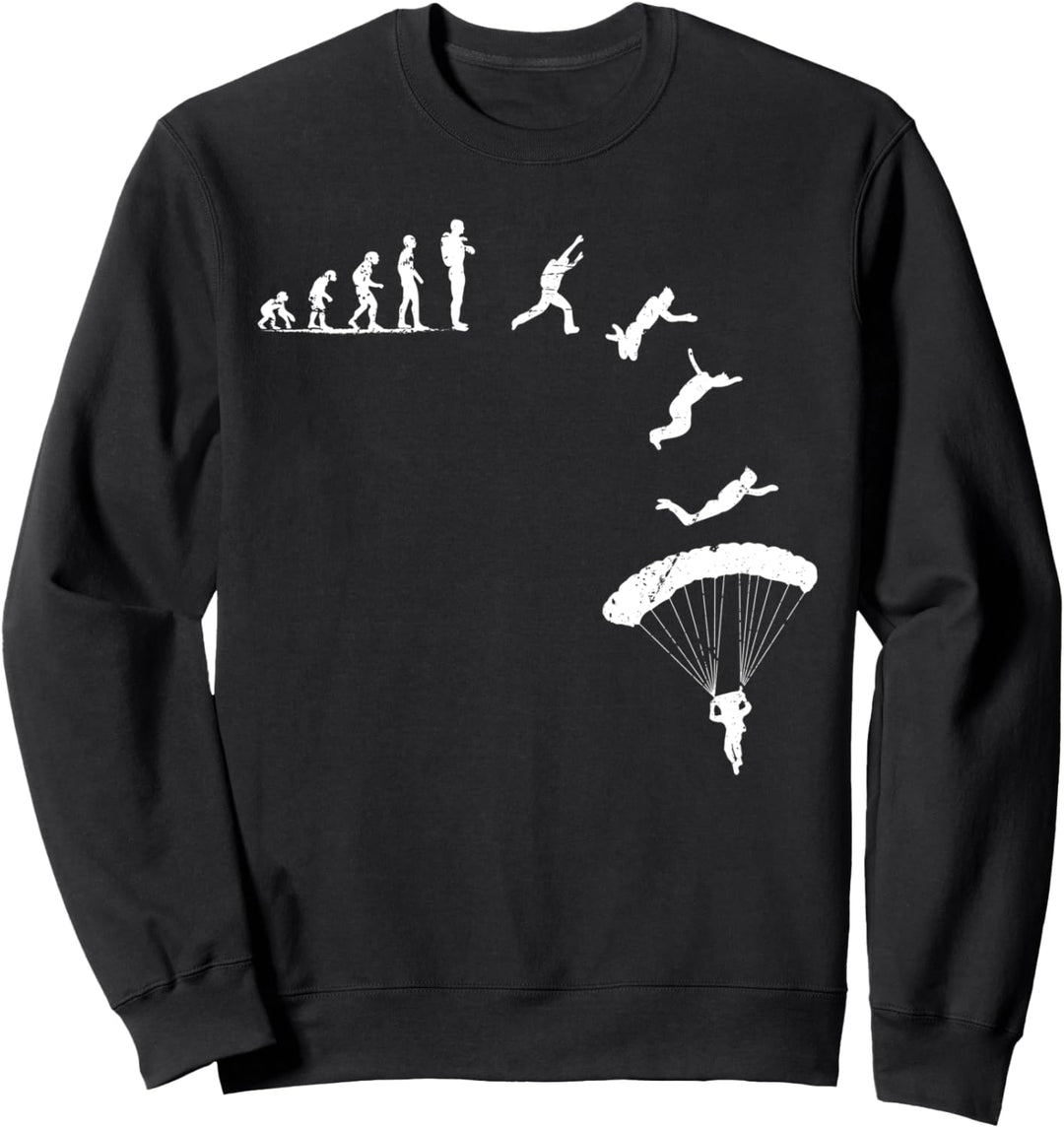 Fallschirmsprung Skydiver Adrenalin Falschrimspringer Sweatshirt