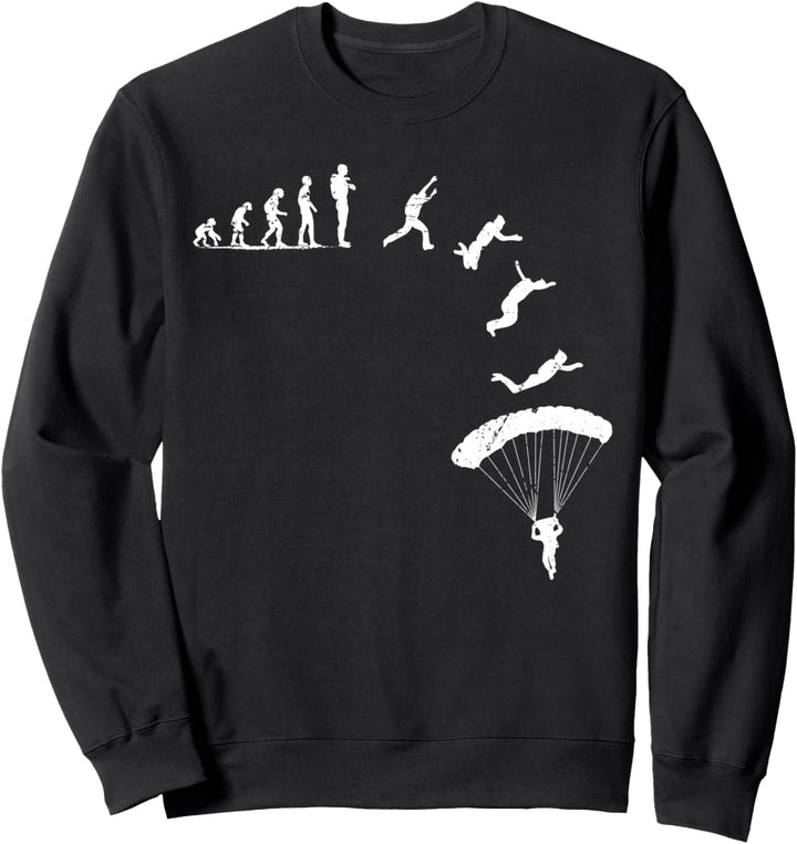 Fallschirmsprung Skydiver Adrenalin Falschrimspringer Sweatshirt