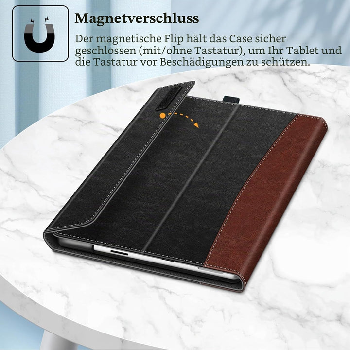 Fintie Schutzhülle für Microsoft Surface Pro 11/10/9, 13 Zoll (33 cm), viele Blickwinkel, Portfolio,
