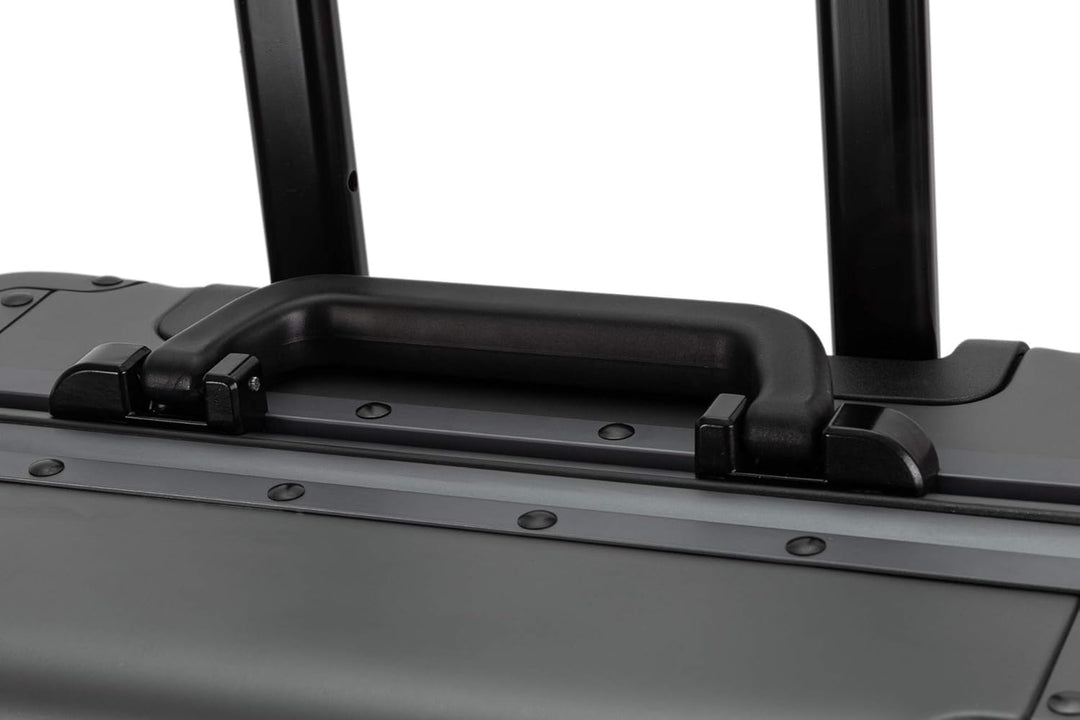 Travelhouse Oslo Alu Reisekoffer Graphit S-55cm & M-65cm Hartschalenkoffer Reise Trolley Koffer Set
