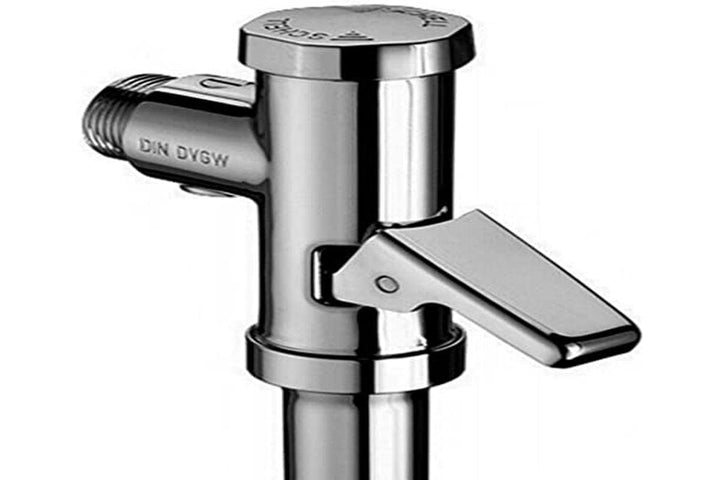 Schell WC-Druckspüler, Messing mit Spülstromregulierung, Verwendung: Flach und Tiefspülbecken, Flies