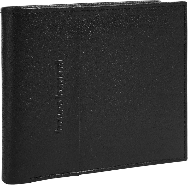 bruno banani Geldbörse Echt Leder Herren - 021335 Schwarz, Schwarz