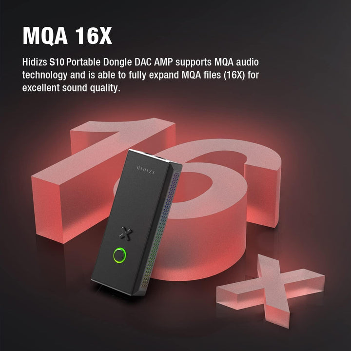 Hidizs XO Single-ended & Balanced MQA Dongle, MQA 16X, PCM 32Bit/384kHz, DSD256, tragbarer Audio-Dek