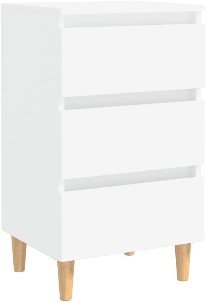 FIRBNUS Bedside Table Nachtkonsole Beistelltisch mit Stauraum Night Stand Nachttisch mit Massivholz-