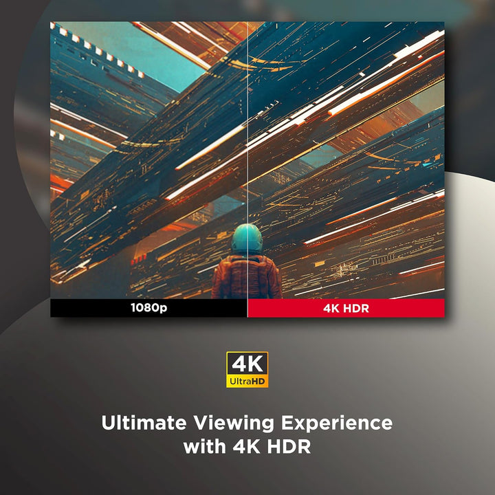 ViewSonic LX750-4K Echter 4K Beamer mit Integriertem Google TV, 4000 ANSI Lumen, HDR & HLG, 1.3X Opt