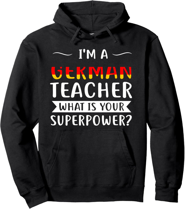 Ich bin ein deutscher Lehrer Deutschlehrer Pullover Hoodie