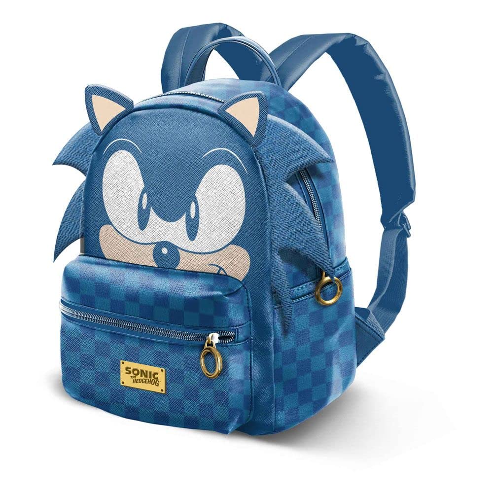 Sega-Sonic Speed-Fashion Rucksack, Blau