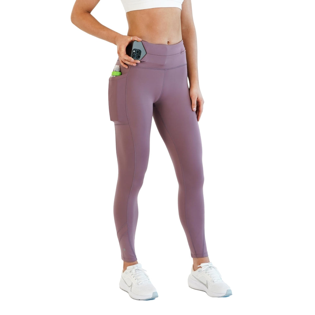 FlipBelt Damen Leggings XS Flieder, XS Flieder